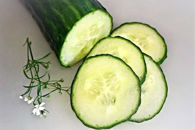 nutrition facts on cucumber